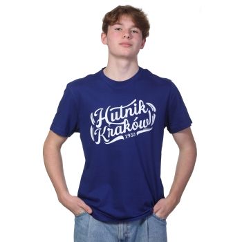 T-shirt niebieski Hutnik Kraków